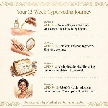 Your 12-Week Cypervedha Journey — Week 1 to Week 12 transformation timeline